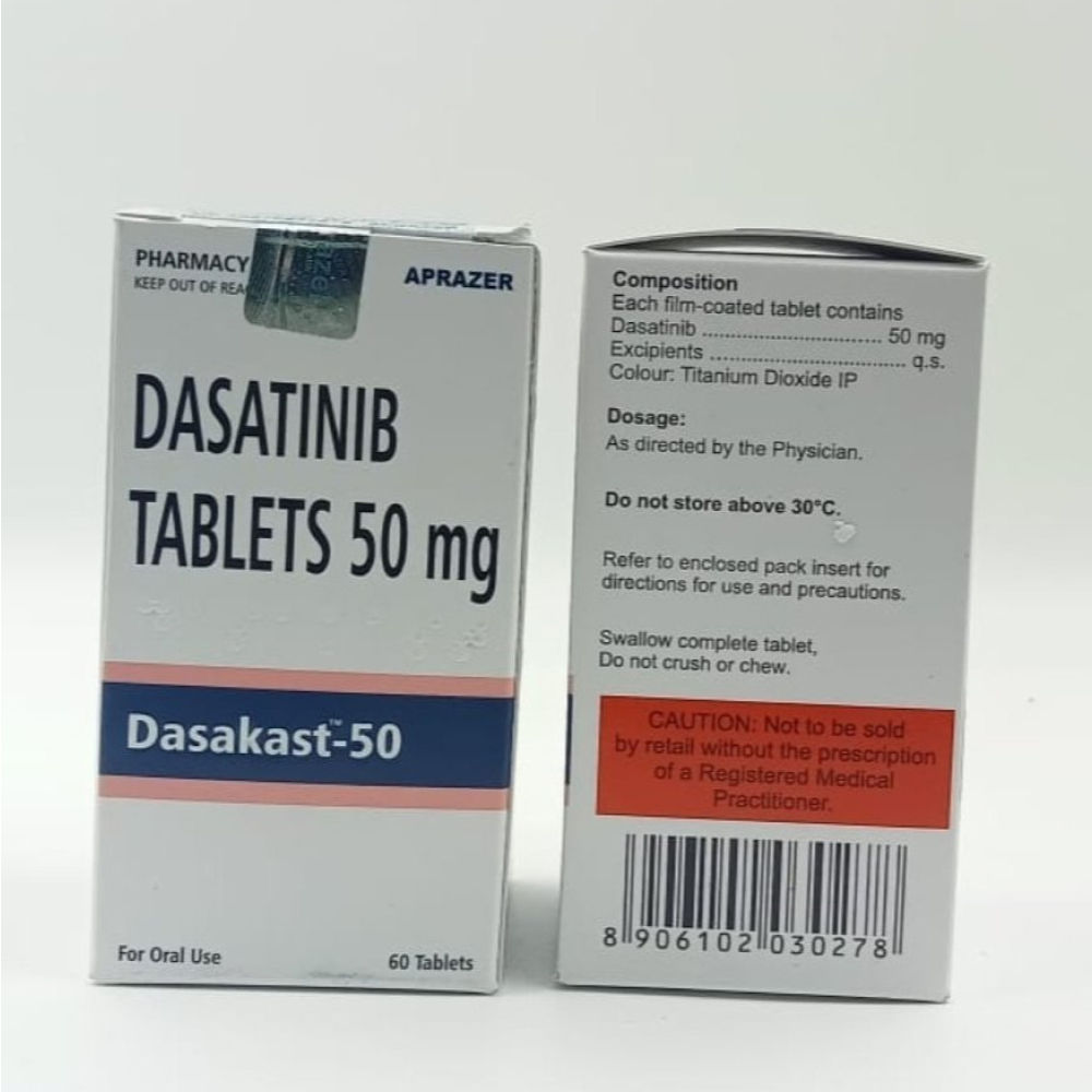 Dasatinib Tablet 50Mg - Shelf Life: 24 Months