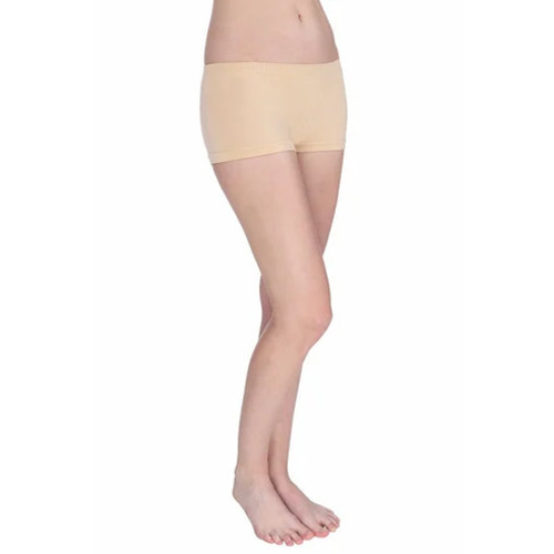 Ladies Beige Panties - Boxers Style: Boxer Shorts