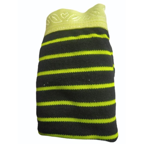 Ladies Hipster Panties - Cotton Material, Size Range 28-42, Black & Green Striped Pattern | Breathable, Fade Resistant, Skin-Friendly, Elastic Waist Band, Hand Wash Care