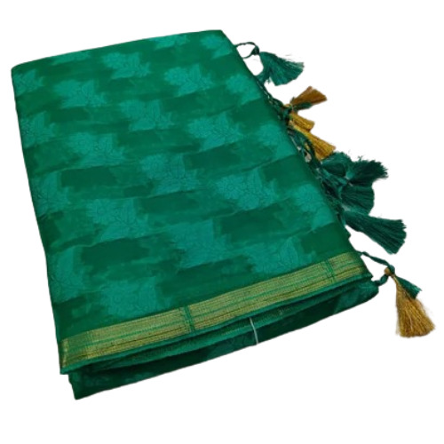 Party Wear Organza Saree - 5.5 m Length with Blouse Piece, Vibrant Colors and Appealing Design