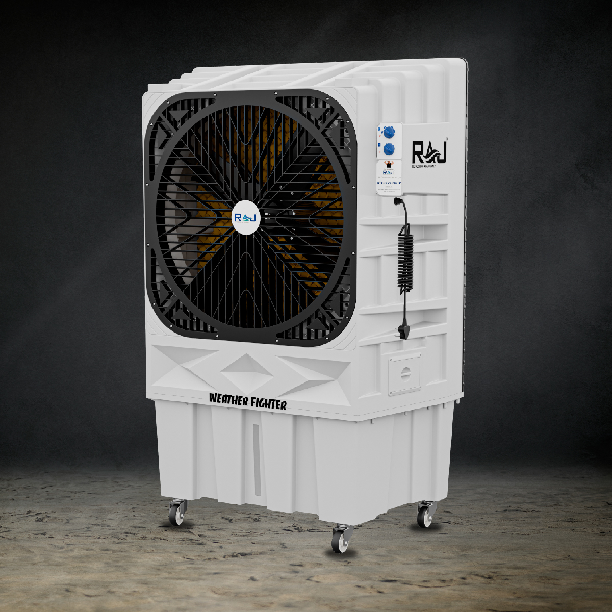 Plastic Electric Air Cooler - Color: White