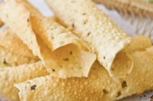 Salty Urad Masala Papad - Crispy Lentil-Based Snack | Spicy Flavor, Gluten-Free, Vegan Friendly, High Protein, Easy to Prepare, Versatile Pairing