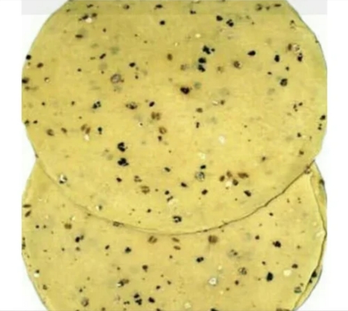 Urad Masala Papad - 500g, Yellowish Crunchy Lentil Snack | Spicy Flavor, Gluten-Free, High Protein, Vegan Friendly, Easy Preparation, Versatile Pairing