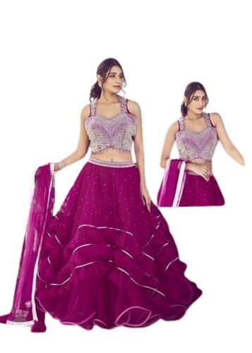  Ladies Net Lehenga Choli