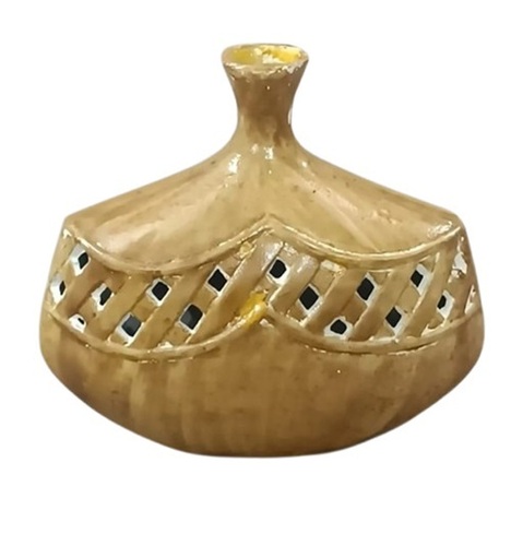 Aluminium Flower Vase - Brass Antique Design for Indoor Home Decor | Customizable Handicraft with Unique Aesthetic Touch