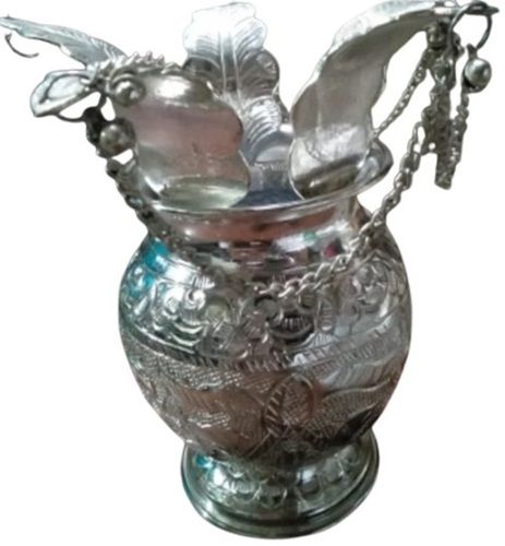 Aluminium Pooja Traditional Kalash - Color: Silver