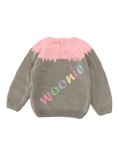 Baby Pink Grey Sweater