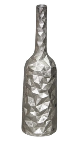 Aluminium Bottle Flower Vase - Antique Handicraft Indoor Home Decor | Customized Design, Elegant Aesthetic