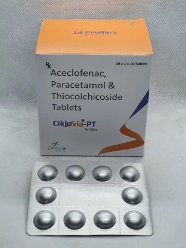 Ciklovia-PT (Aceclofenac Thiocolchicoside Paracetamol Tablets)