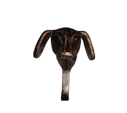 Copper Dog Face Coat Hook