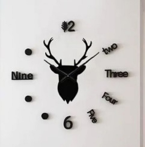 Deer DIY 3D Acrylic Wall Clock