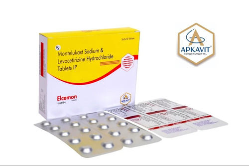 Elcemon Montelukast Sodium Levocetirizine Hydrochloride Tablet