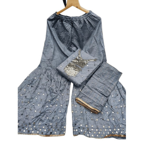 Gray Sharara Suit