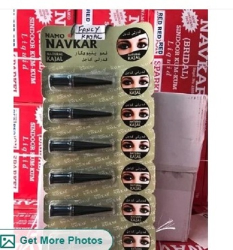 Indian Kajal - Black Color, Smudge Proof | Easy to Use, Quality Tested for All Skin Types, Enhances Eye Beauty, Room Temperature Storage