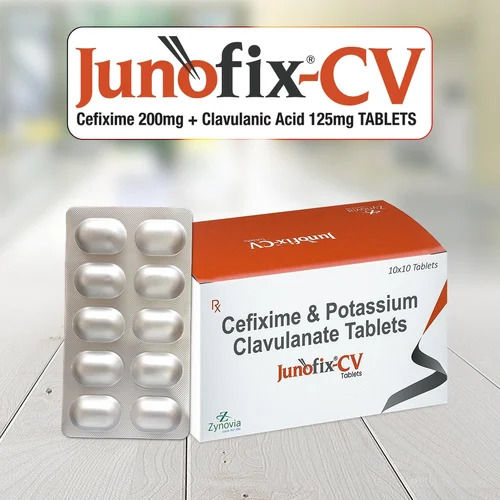 JUNOFIX CV Cefixime 200mg Clavulanic Acid 125 Mg Tablets