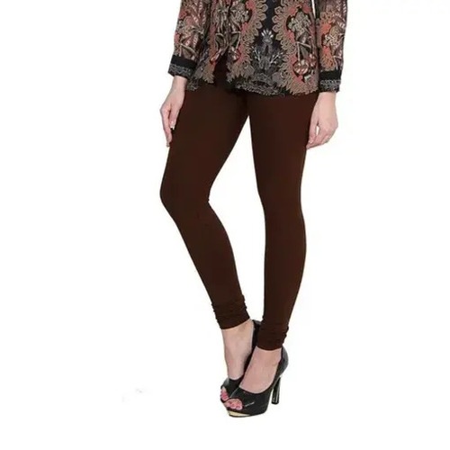 Ladies Cotton Leggings - Cotton Material, Mid Waist, Ankle Length, Slim Fit | 4-Way Stretch, Anti-Wrinkle, Breathable, Quick Dry