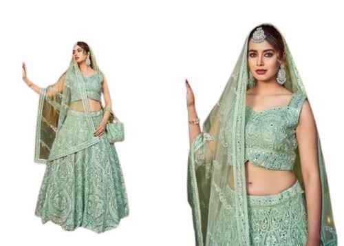 Ladies Designer Lehenga - Premium Quality Net, Xs-l Sizes | Beautifully Embellished, Comfortable Ethnic Wear With Dramatic Flair Movement