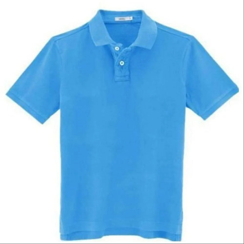 Mens Collared T Shirts - Cotton Blend, Sizes M/l/s/xl/xxl, Sky Blue | Casual Regular Fit, Short Sleeves, Breathable & Skin-friendly