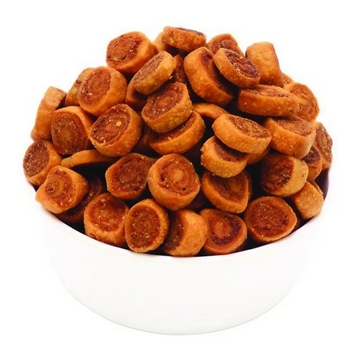 Mini Bhakarwadi - 1 kg | Spicy Crunchy Triangles, Bold Flavor with Unique Seasoning, 100% Vegetarian On-the-Go Snack