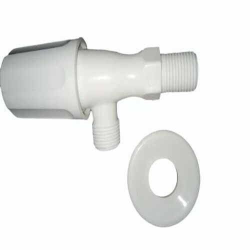 PVC Angle Cock - 15MM Round Design | White PTMT Standard Series Features