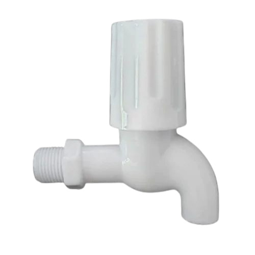 PVC Water Tap - Round Design, White Color | Traditional Style, Custom Size Options