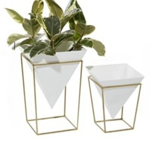 Pyramid Iron Planter Stand