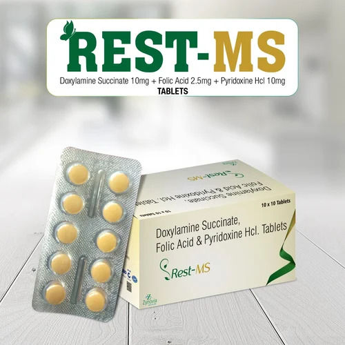 Rest-MS Doxylamine Pyridoxine Folic Acid Tablets