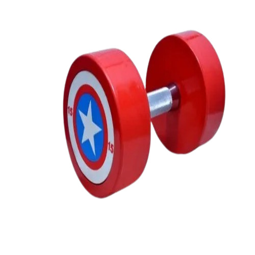 Rubber Dumbbells - Premium Grade For Biceps Exercise | Manual Operation, Commercial Use, Muscle Gain, Tone Up Muscle