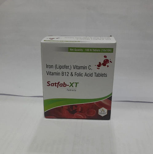 Satfab XT Iron Vitamin C Vitamin B12 And Folic Acid Tablets