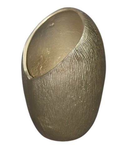 Antique Handicraft Aluminium Flower Vase - Elegant Indoor Home Decor | Customized Metal Finish Handcrafted Design Made in India