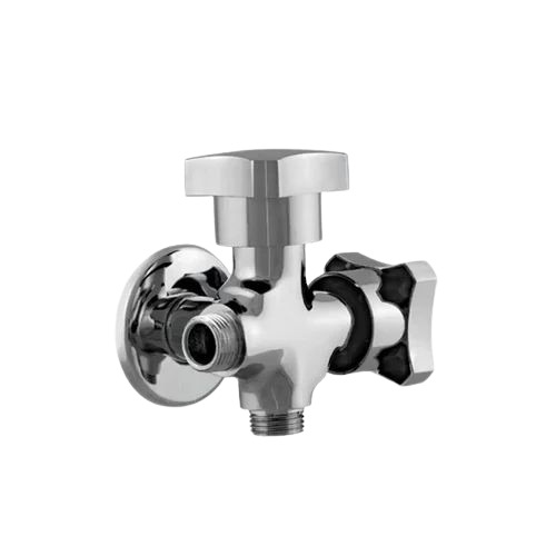 Two Way Angle Valve - High Pressure Stainless Steel, Chrome Finished, Dual Handle Design, 10-Year Warranty