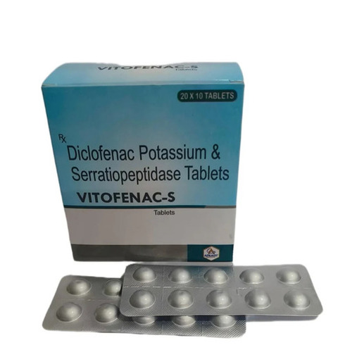 Vitofenac S Diclofenac Potassium And Serratiopeptidase Tablets