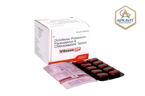 Vitozox Dp Diclofenac Potassium Paracetamol And Chlorzoxazone Tablets