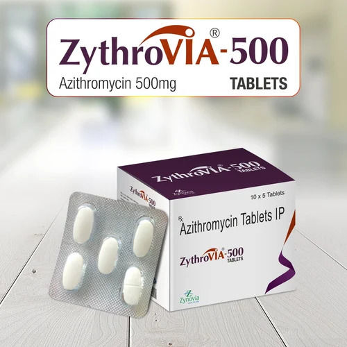 Zythrovia 500 (Azithromycin 500mg) Tablets