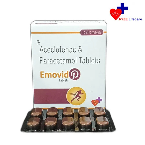 Aceclofenac Paracetamol Tablets - Medicine Grade, Prescription Required | For Hospital and Clinic Use, Store in Cool and Dry Place