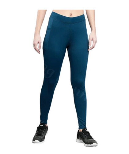 Air Force Blue High Waist Gym Leggings - 85% Polyester & 15% Spandex | Breathable, Quick Dry, 4-Way Stretch, Skin-Friendly