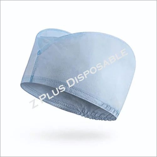 C-Cure Surgeon Head Cap - PPSB Material, Lightweight Design, Blue Color | Disposable, Elastic Closure, Comfortable Fit, Sweat-Absorbent
