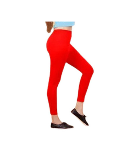 Cotton Leggings - Slim Fit, Ankle Length, Elastic Band, Mid Waist | Superior Quality, 4-Way Stretch, Anti-Wrinkle, Breathable, Quick Dry, All Season, Daily Wear