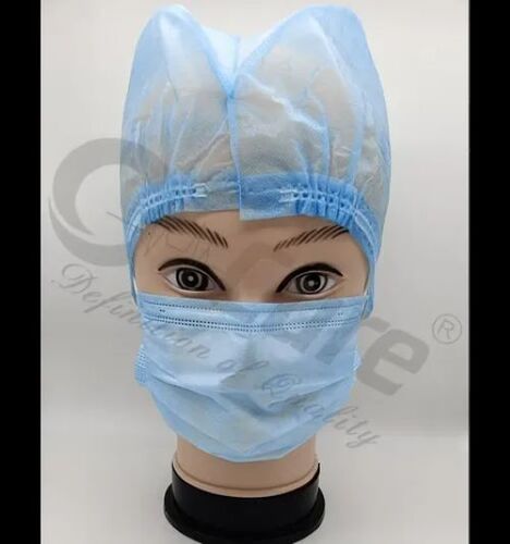 Disposable Bouffant Head Cap - Non Woven, White | Waterproof Material, Premium Quality, Lightweight Design, Comfortable Fit, Breathable Fabric, Reusable Option, Leak-Proof Seal, 10 Pieces per Packet