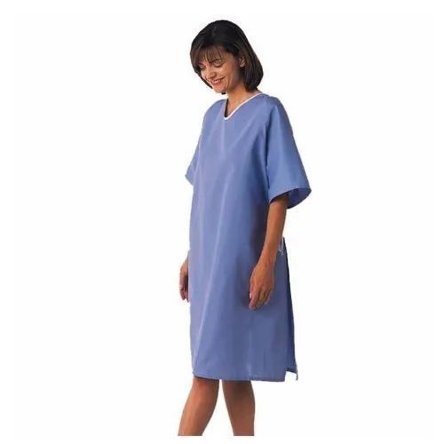 Disposable Surgical Gown - Premium Quality, Lightweight Blue Non-woven Fabric | Liquid-resistant, Tear-resistant, Elastic Cuffs, Full-length Coverage