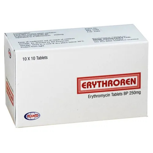 Erythromycin Salts Tablets - Medicine Grade, Prescription Required | For Hospital And Clinic Use, Dosage Form: Tablets