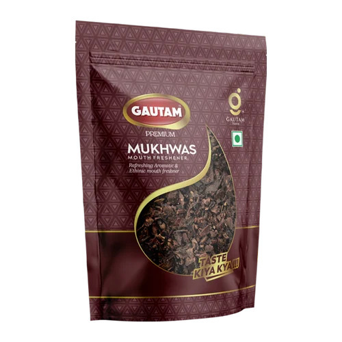 Fried Mango Mukhwas - 200 g Packet, Eggless Brown Mouth Freshener | Sweet Semi-Soft Texture, Dried Solid Form, Bulk and Box Packaging Available