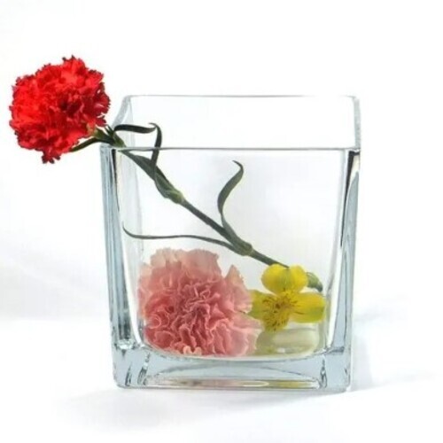 Glass Square Vase