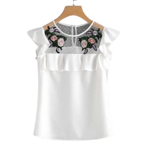 Ladies White Designer Top