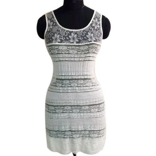 Ladies White Designer Tunic - Premium Cotton Blend, Multi-Size S/M/L/XL | Soft Texture, Durable, Machine Washable, Quick-Drying, Wrinkle-Resistant, Stretchable, Breathable Design