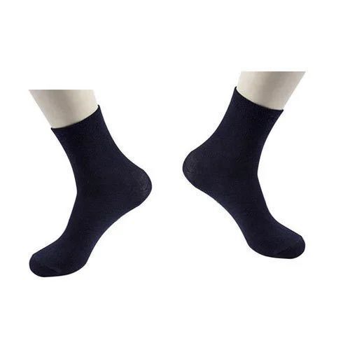 Mens Premium Cotton Black Socks - Good Condition | Optimum Soft Texture, Stretchable Comfort, Odor-Resistant, Non-Slip Cuff, Fade-Resistant, Seamless Toe, Reinforced Heel, Arch Support