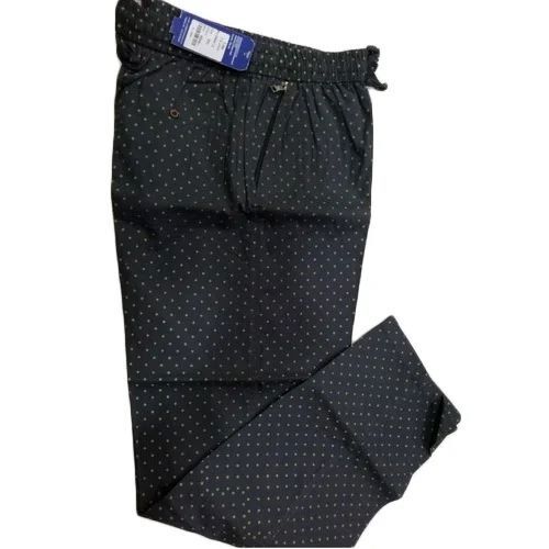 Mens Printed Cotton Lower - Cotton, XXS to XL, Dark Blue | Casual Style, Elastic Waistband, Lightweight, Durable, Versatile, Relaxed Fit