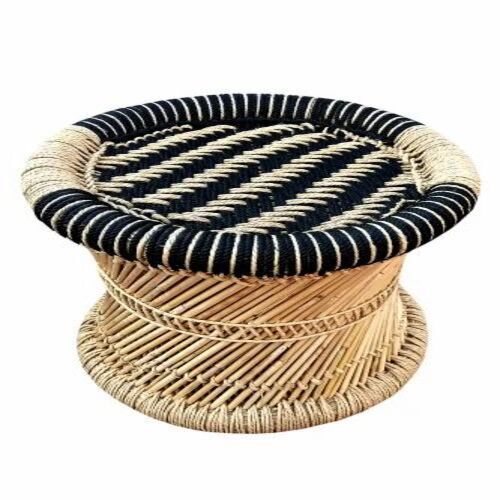 Modern Round Bamboo Stool