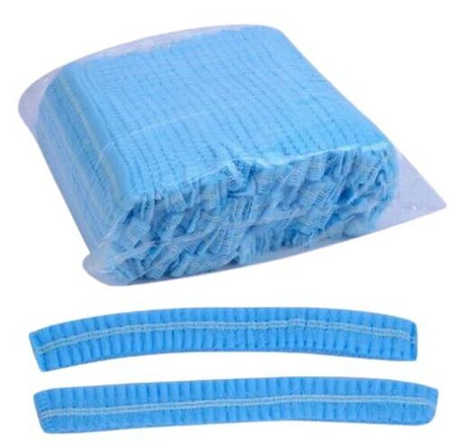 Non Woven Disposable Bouffant Head Cap - Premium Quality, Blue Color | Comfortable Fit, Hypoallergenic Fabric, Sweat-Absorbent, Anti-Dust Barrier, Universal Size, Soft Texture