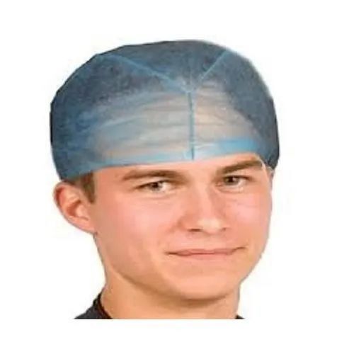 Non-Woven Disposable Head Cap - Premium Quality, 10 Pieces Pack | Lightweight Design, Elastic Closure, Comfortable Fit, Latex-Free, Sweat-Absorbent, Waterproof, Sterilized, Surgical Cap